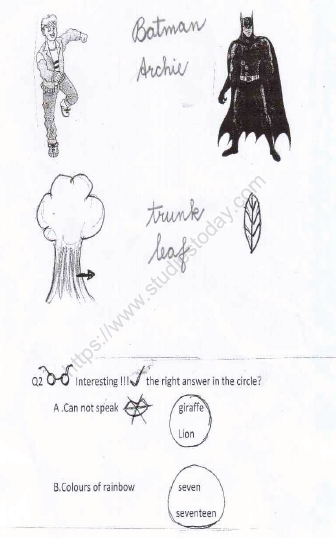 cbse class 1 gk revision worksheet set b practice worksheet for general